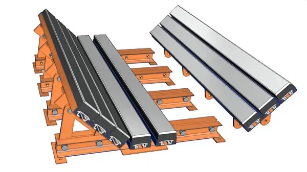 belt conveyor impact bed