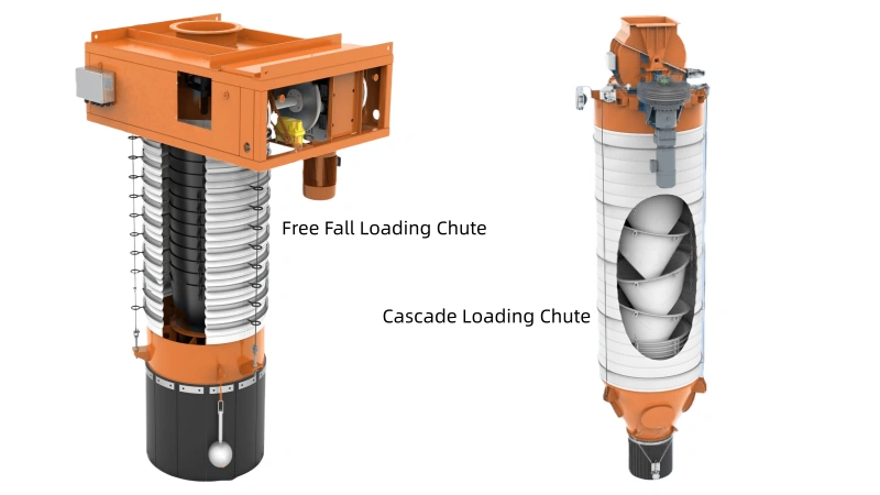 telescopic loading chute