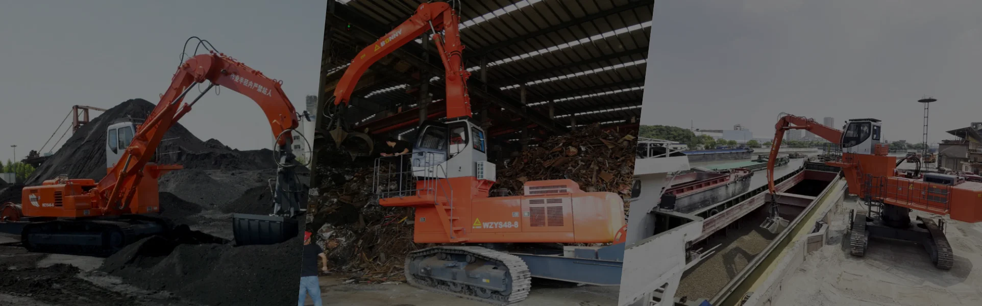 dual power mobile material handler for port and yards