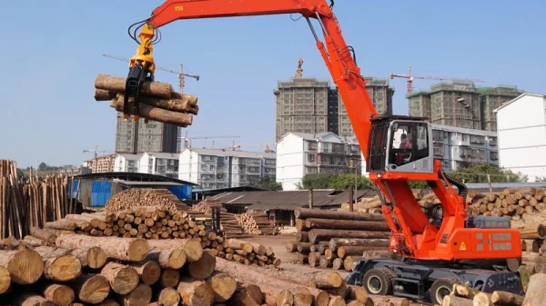 mobile material handler machine