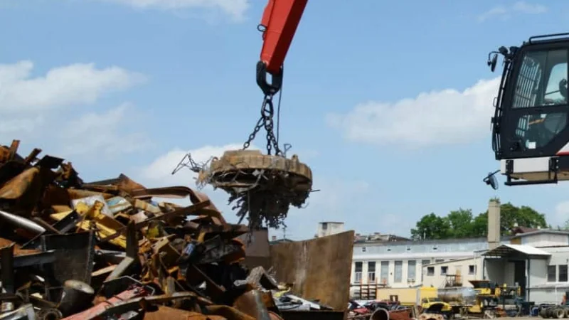 Magnetic Attachment for Scrap Material Handler
