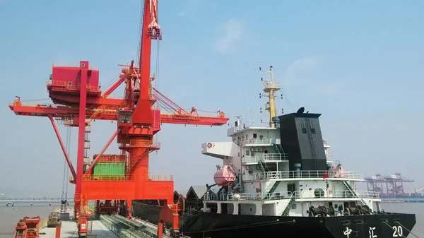 bridge type grab ship unloader