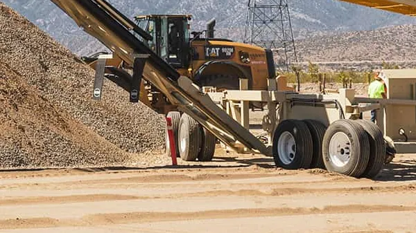 mobile telestacker conveyor and  radial telescopic conveyor