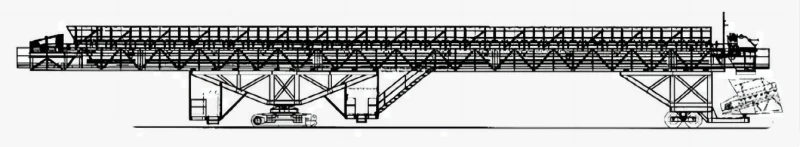 mobile bridge belt conveyor