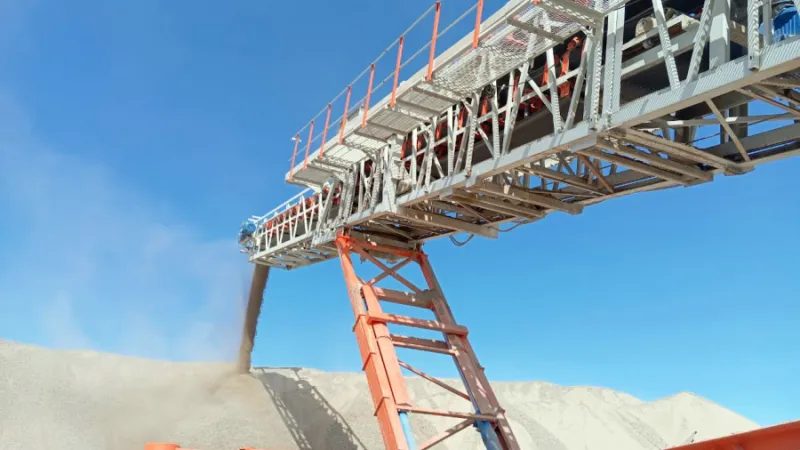 Radial Stacker Belt Conveyor