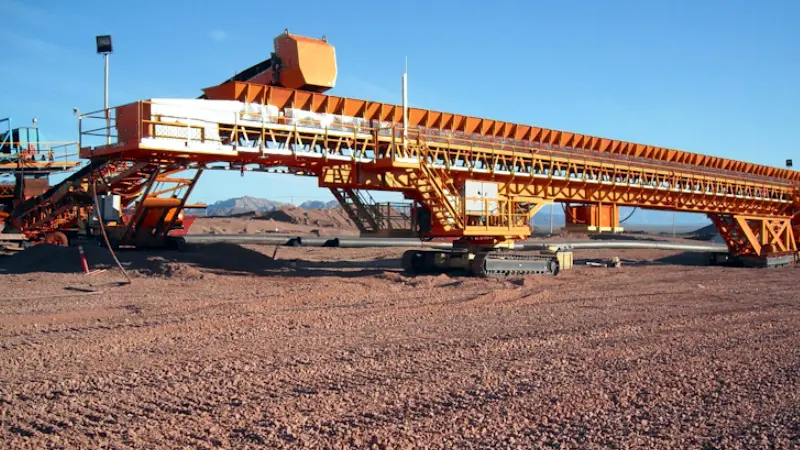 Horizontal Bridge Conveyor for Feeding Radial Stacker